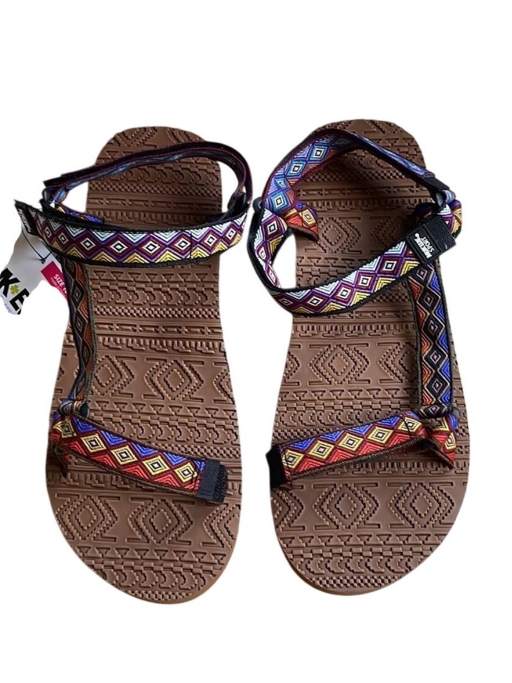 Muk Luks Luk Ees Women's Sport Sandal Multicolor Southwest Size 10 NWT